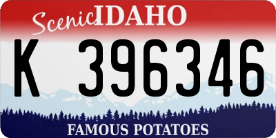 ID license plate K396346