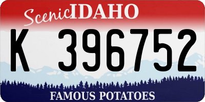 ID license plate K396752