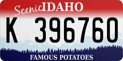 ID license plate K396760