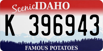 ID license plate K396943