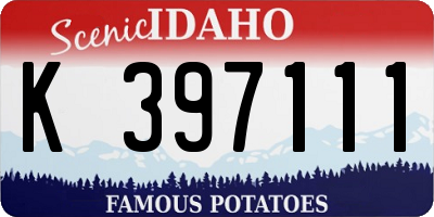 ID license plate K397111