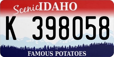 ID license plate K398058