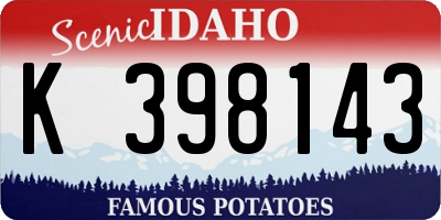 ID license plate K398143