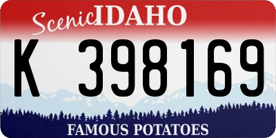 ID license plate K398169