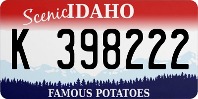 ID license plate K398222