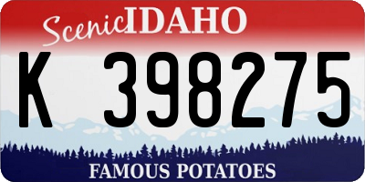 ID license plate K398275