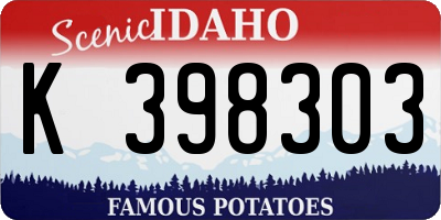 ID license plate K398303