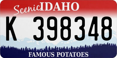 ID license plate K398348