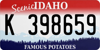 ID license plate K398659
