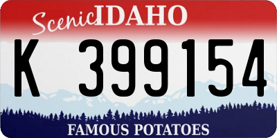 ID license plate K399154