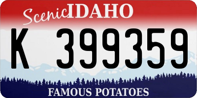 ID license plate K399359