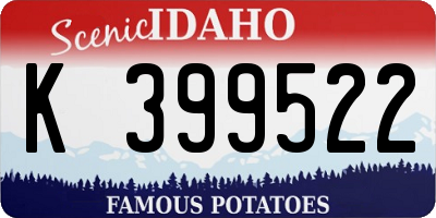 ID license plate K399522