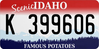 ID license plate K399606