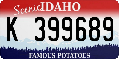ID license plate K399689