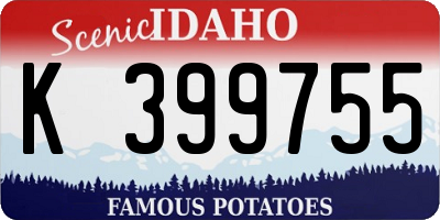 ID license plate K399755