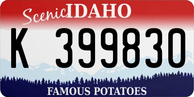 ID license plate K399830
