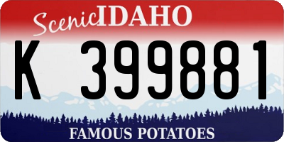 ID license plate K399881