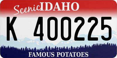ID license plate K400225