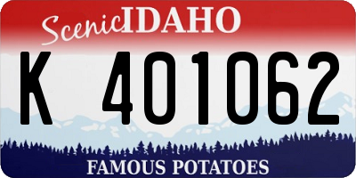 ID license plate K401062