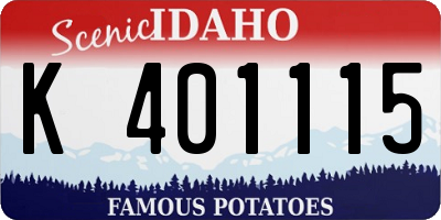 ID license plate K401115