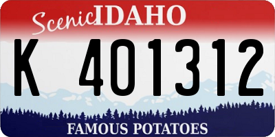 ID license plate K401312