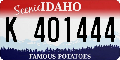 ID license plate K401444