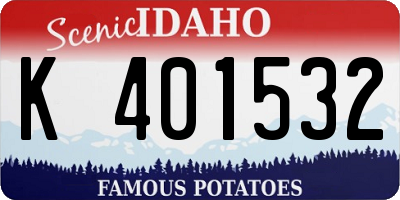 ID license plate K401532