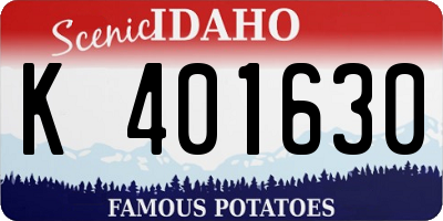 ID license plate K401630