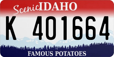 ID license plate K401664