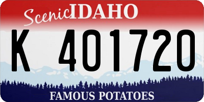 ID license plate K401720