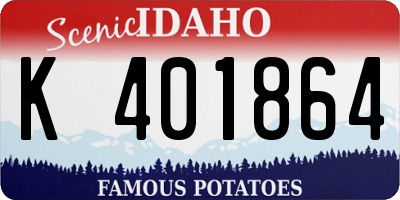ID license plate K401864