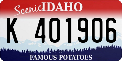 ID license plate K401906
