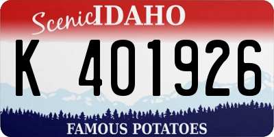 ID license plate K401926