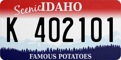 ID license plate K402101