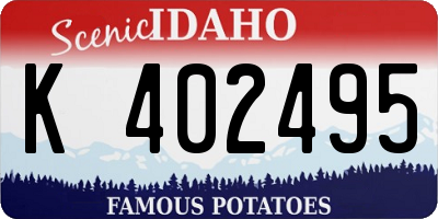 ID license plate K402495