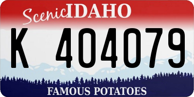 ID license plate K404079