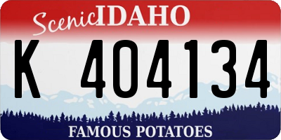 ID license plate K404134