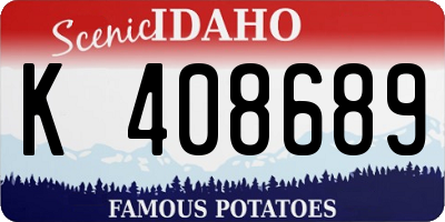 ID license plate K408689