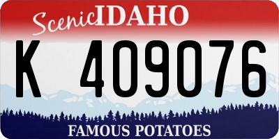 ID license plate K409076