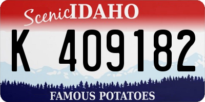 ID license plate K409182
