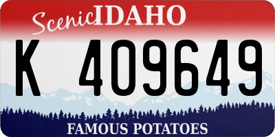 ID license plate K409649