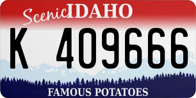 ID license plate K409666
