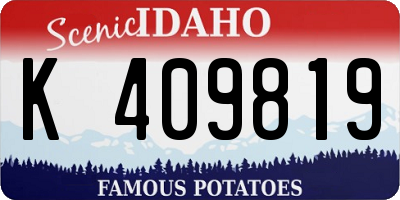 ID license plate K409819