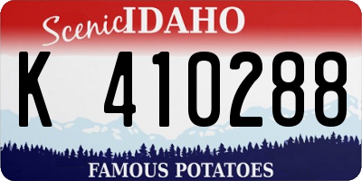 ID license plate K410288