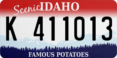 ID license plate K411013
