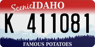 ID license plate K411081