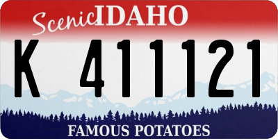 ID license plate K411121