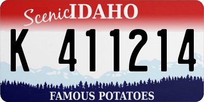 ID license plate K411214