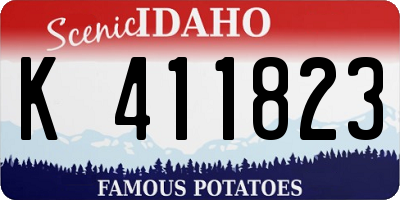 ID license plate K411823
