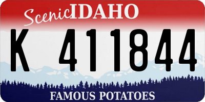 ID license plate K411844